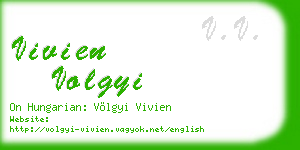 vivien volgyi business card